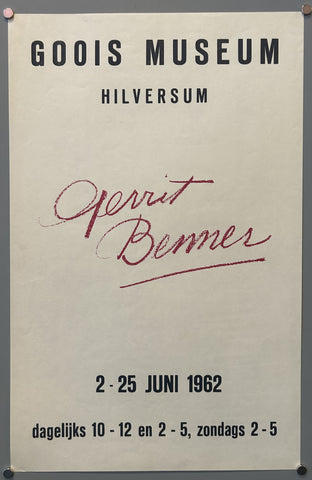 Link to  Gerrit Benner PosterNetherlands, 1962  Product