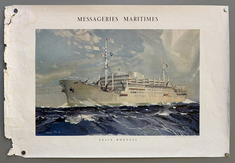 Link to &nbsp;Messageries Maritimes - "Felix Roussel"France, c.1931's &nbsp;Product