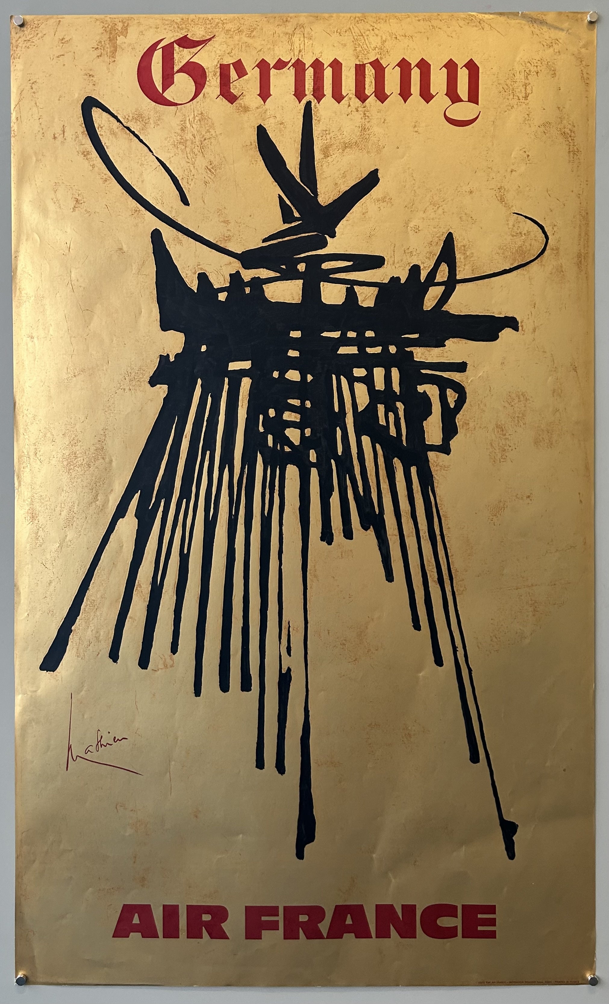 Georges Mathieu Air France: Germany – Poster Museum