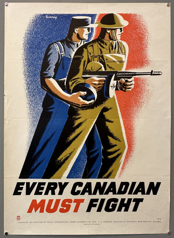 Every Canadian Must Fight Poster