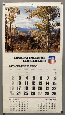Link to &nbsp;Union Pacific Railroad Calendar November/February 1980USA, 1980 &nbsp;Product