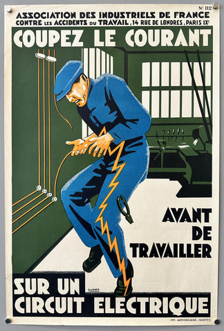 Link to &nbsp;Association des Industriels de France Coupez le CourantFrance, c. 1930s &nbsp;Product