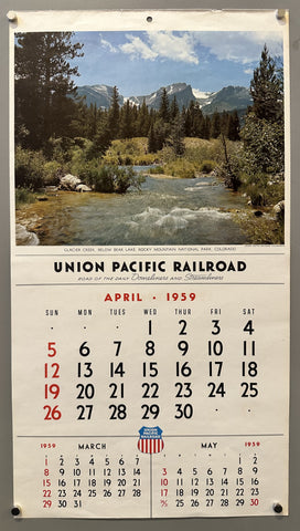 Link to &nbsp;Union Pacific Railroad Calendar April/September 1959USA, 1959 &nbsp;Product