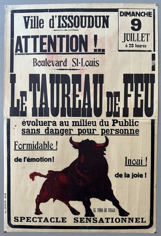 Link to  Le Taureau de Feu PosterFrance, c. 1940s  Product