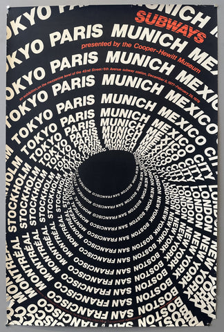 Subways Presented by the Cooper-Hewitt Museum Poster