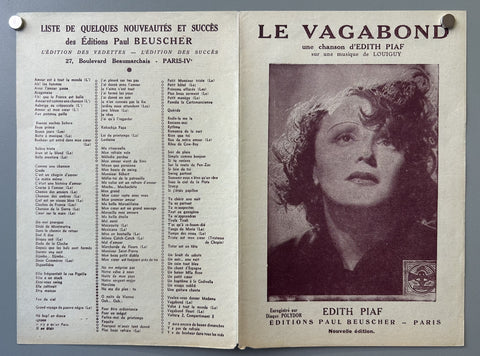 Link to  Le Vagabond Edith PiafFrance, c. 1941  Product