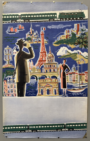 Link to  Hervé Baille S.N.C.F. Poster 02France, 1953  Product