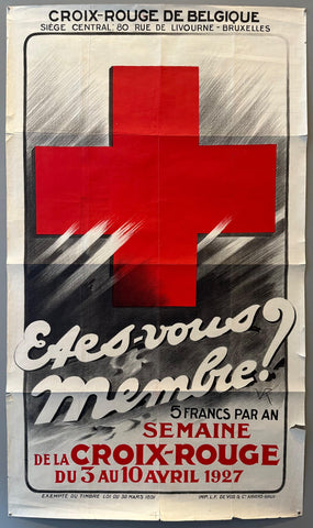 Link to  Croix-Rouge de Belgique PosterBelgium, 1927  Product