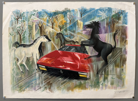 Link to  Norwegian Ferrari Signed LithographNorway, c. 1950s  Product