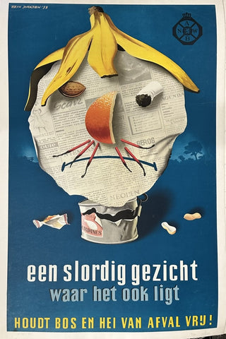 een slordig gezicht waar het ook ligt