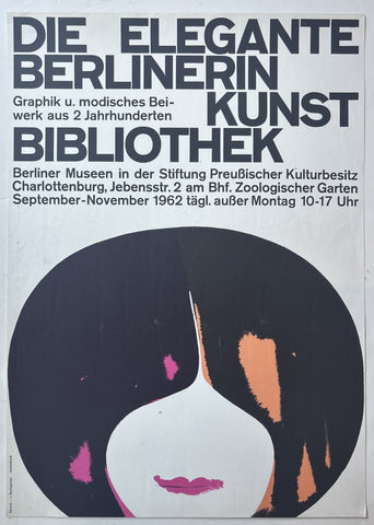 Die Elegante Berlinerin Kunst Bibliothek Poster