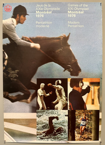 Modern Pentathlon 1976 Montreal Olympics Poster