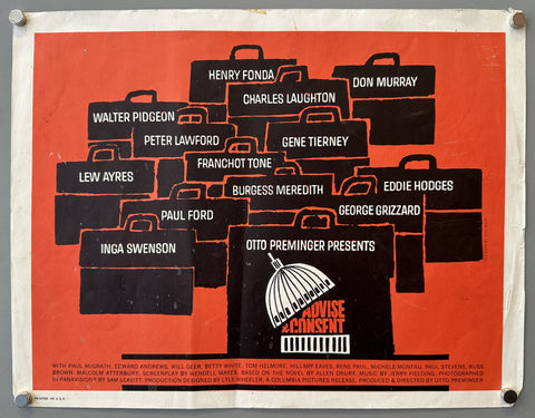 Link to &nbsp;Advise and ConsentU.S.A., C.1962's &nbsp;Product