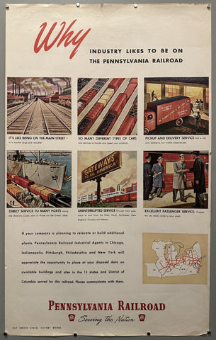 Why Industry Likes To Be On The Pennsylvania Railroad