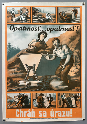 Link to &nbsp;Chráň sa úrazu! - Opatrnosť.... opatrnosť!Slovakia, C.1940's &nbsp;Product