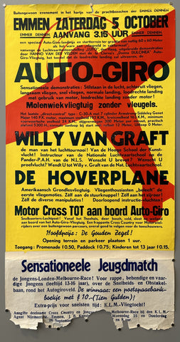 Link to  Auto-Giro Willy Van Graft Sensationeelle JeugdmatchNetherlands, c. 1930  Product