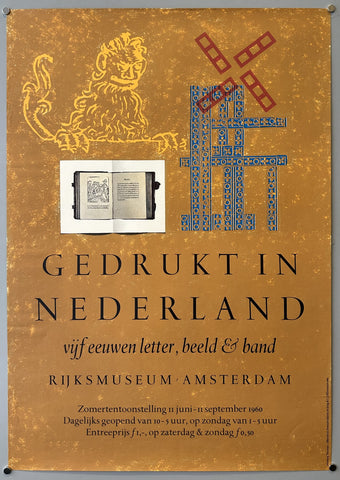 Gedrukt in Nederland Poster