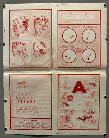 Link to &nbsp;French Learning Posters Color Proof RedFrance, c. 1960s &nbsp;Product