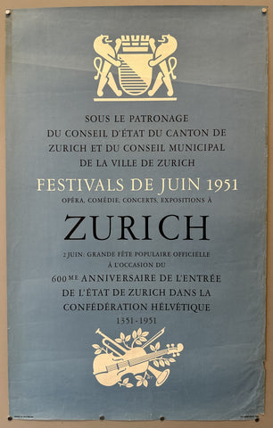 Festivals de Juin 1951 Zurich