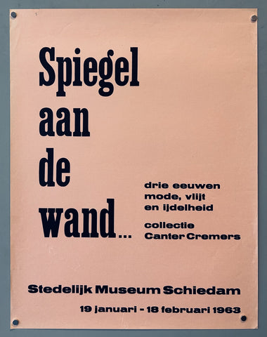 Link to  Spiegel aan de wand... Stedelijk Museum SchiedamNetherlands, 1963  Product