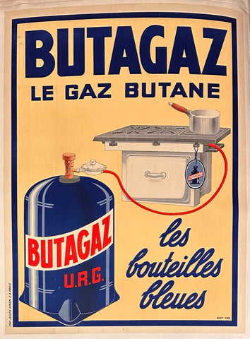 Link to  Butagaz Poster #5 ✓France, C.1950  Product