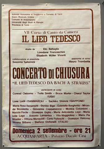 Link to  Concerto di Chiusura PosterItaly, c. 1950  Product