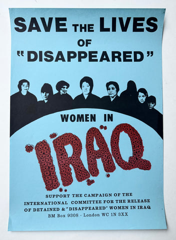 Link to  Save the Lives of 'Disappeared' Women in Iraq PosterEngland, c. 1980s  Product