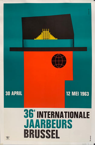 Link to  36a Internationale Jaarbeurs Brussel Poster ✓Belgium, 1963  Product