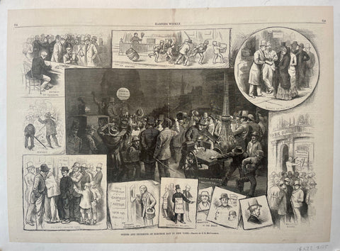 Link to  Harper's Weekly 'Election Day in New York'U.S.A., 1880  Product