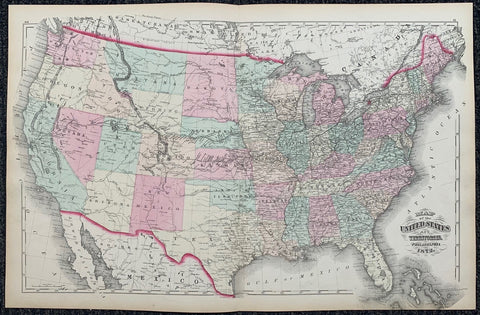 Link to  Map of United StatesU.S.A. C. 1872  Product