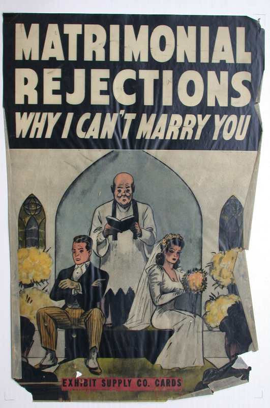 Exhibit Supply Co. Matrimonial Rejections Print