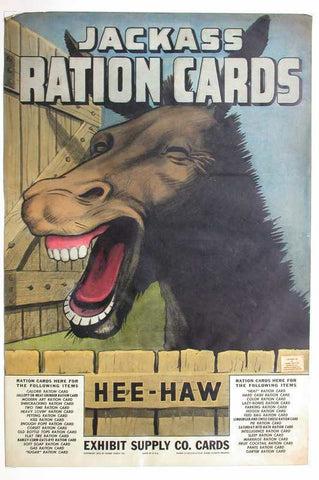 Link to  Exhibit Supply Co. Jackass Ration Cards Print  Product