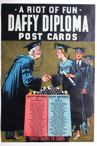 Link to  Exhibit Supply Co. Diploma Post Cards Print  Product
