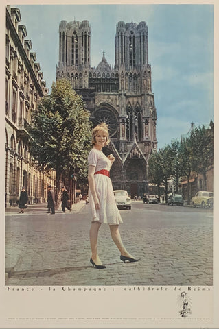 Link to  France- La Champagne: Cathedrale de Reims ✓France, C. 1960  Product