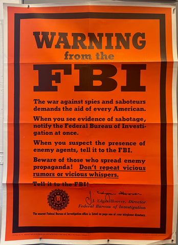 Link to  FBI PosterU.S.A., 1943  Product