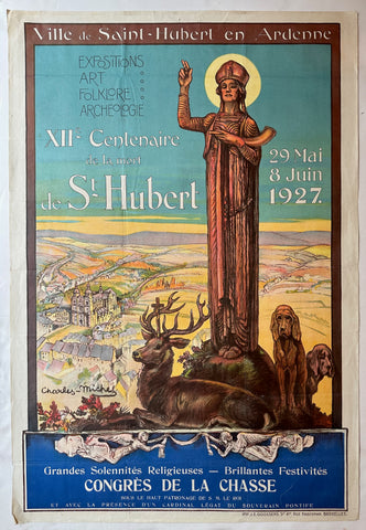 Link to  Ville de Saint-Hubert en Ardenne Festival PosterBelgium, 1927  Product