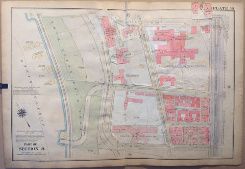 Link to  NYC Bronx Map - Part of Section 8, Fort Washington Park & Hudson RiverU.S.A c. 1921  Product