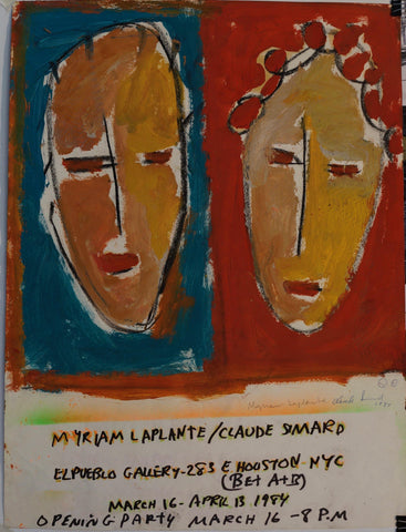 Link to  Myriam Laplante & Claude Simard Painting "Masks"1984  Product