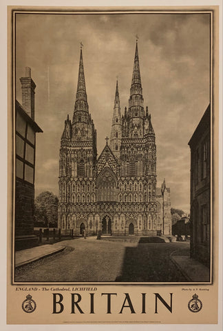 Link to  Britain: "England - The Cathedral, Lichfield ✓Great Britain, C. 1950  Product
