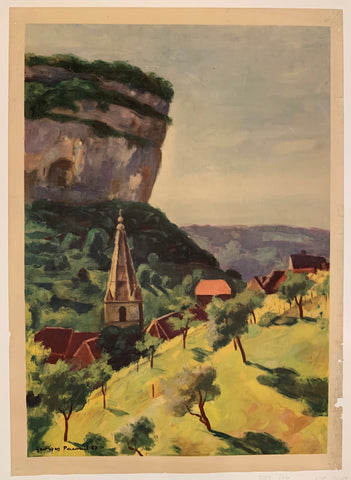 Link to  Georges Pasouil Painting of France PosterFrance, 1947  Product