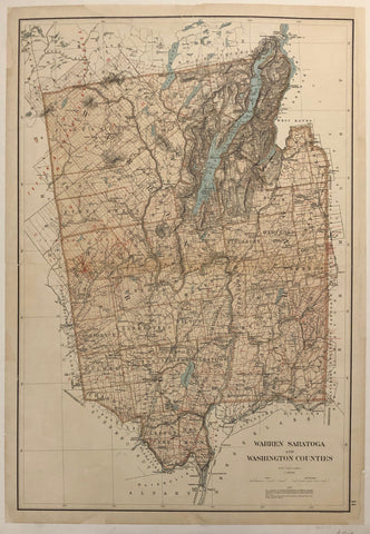 Link to  Warren Saratoga and Washington Counties ✓United States c. 1895  Product