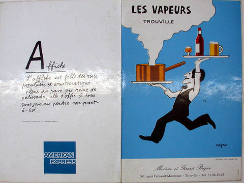Link to  Menu Les Vapeurs WaiterRaymond Savignac  Product