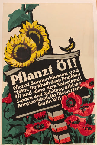 Link to  Pflanzt Öl Poster ✓Germany, c. 1914  Product