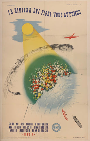 Link to  La Riviera Dei Fiori Poster ✓Italy, 1948  Product