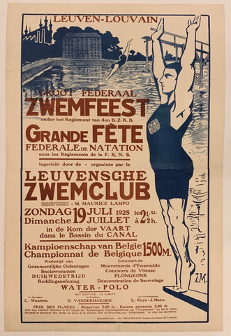 Link to  Zwemfeest Grande Fete PosterBelgium, c. 1925  Product