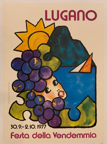 Link to  Lugano Festival Poster ✓Switzerland, 1977  Product