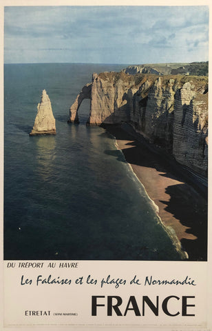 Link to  Les Falaises et les Plages de Normandie Poster ✓France, c. 1960  Product
