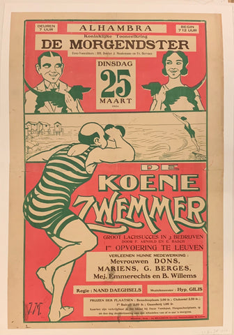 Link to  De Koene Zwemmer Poster ✓Belgium, c. 1924  Product