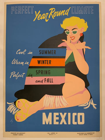 Link to  Mexico Travel PosterMexico, c. 1950  Product
