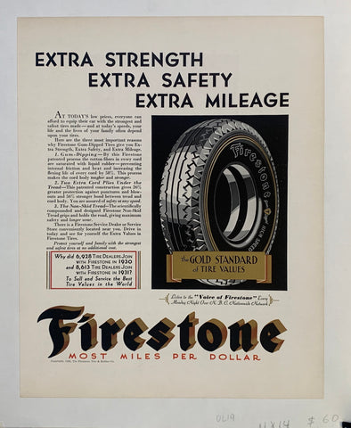 Link to  Firestone- Most Miles per Dollar1932  Product